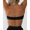 Women's athleisure style bandeau sports bra solid color classic tube top