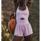Tennis Dress for Women Sleeveless Golf Dresses with Shorts and Pockets one piece boysuits