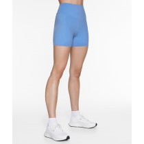 Double lined waistband biker shorts compressive active yoga shorts