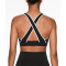 High impact piping sports bra with removable paddings