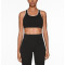 High impact piping sports bra with removable paddings