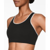 High impact piping sports bra with removable paddings