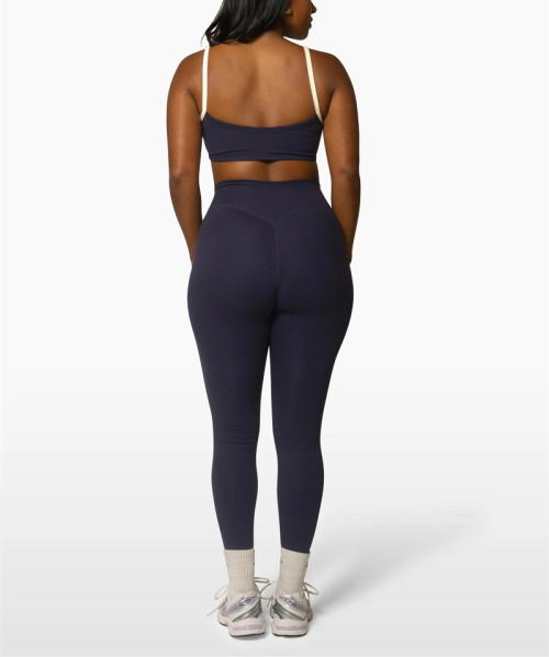 High waist no front seam yoga leggings butt lifting sculpt tights for women