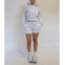Cotton blend cozy shorts for women relaxed fit cotton shorts with side pockets