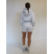 Cotton blend cozy shorts for women relaxed fit cotton shorts with side pockets