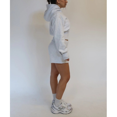 Cotton blend cozy shorts for women relaxed fit cotton shorts with side pockets