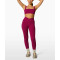 Crossover waistband yoga leggings without front seam high stretchy curvy fitness tights