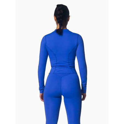 Long sleeve full zipper curve jackets moisture wicking fitted yoga jackets