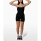 Women's buttery soft contrast trim shorts onesies u back one piece fitness bodysuits