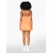 One piece sleeveless cross back tennis dress with adjustable straps