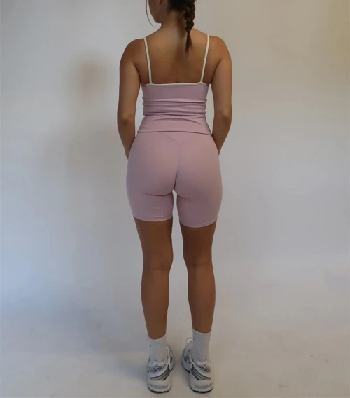 Tummy control no front seam biker shorts everyday yoga shorts