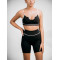 Women's contrast trim sports bra sexy front U shape sexy gym bra