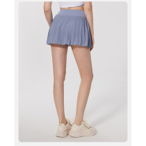 Low MOQ High waisted pleated tennis skirts 2 In 1 flowy dress with pocket undershorts