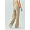 Adjustable waist relaxed fit wide leg pants with side pockets