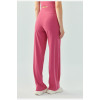 Adjustable waist relaxed fit wide leg pants with side pockets