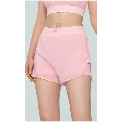 Women's Side cinched 2 in 1 mesh shorts with pockets