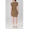 Short sleeve ruched dresses lightweight super stretchy active dresses