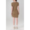 Short sleeve ruched dresses lightweight super stretchy active dresses