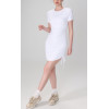 Short sleeve ruched dresses lightweight super stretchy active dresses
