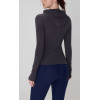 Breathable high stretchy fitness hoodies with thumb hole