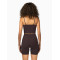 Scoop neck padded tank with spaghetti straps sleeveless cropped bra top