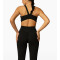The medium support u neckline sports bra with elastic hem