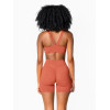 The medium support u neckline sports bra with elastic hem