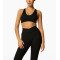 The medium support u neckline sports bra with elastic hem