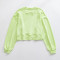 In stock plain color crew neck cozy fit sweatshirts