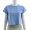 New arrival short sleeve super stretchy cropped tee athleisure style lightweight t shirts
