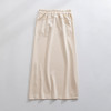 Ready to ship elastic waist lounge skirts with side pockets side slit cozy dresses