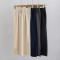 Ready to ship elastic waist lounge skirts with side pockets side slit cozy dresses
