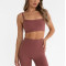 Light weight moisture-wicking sports bra with adjustable strape