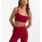 Light weight moisture-wicking sports bra with adjustable strape