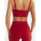 Light weight moisture-wicking sports bra with adjustable strape