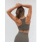 High quality classic style racerback sports bra medium support scoop neck yoga bralette