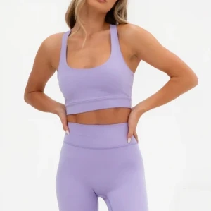 High quality classic style racerback sports bra medium support scoop neck yoga bralette