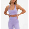 High quality classic style racerback sports bra medium support scoop neck yoga bralette
