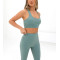 High quality classic style racerback sports bra medium support scoop neck yoga bralette