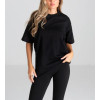 Women's oversized crew neck t shirts Light weight cozy athleisure short sleeves