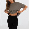Women's oversized crew neck t shirts Light weight cozy athleisure short sleeves