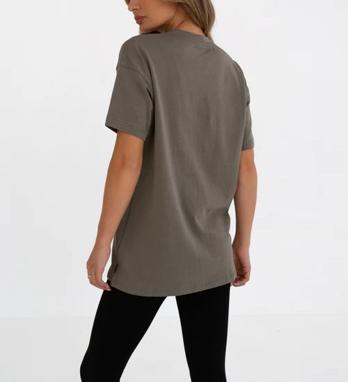 Women's oversized crew neck t shirts Light weight cozy athleisure short sleeves