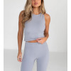 Custom crew neck buttery soft sports vest for women lightweight sleeveless crop top