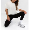 Crew neck loose fit sports tees cropped athleisure short sleeve t shirts