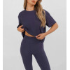 Crew neck loose fit sports tees cropped athleisure short sleeve t shirts