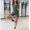 Scoop neck one piece yoga jumpsuits sleeveless nude feeling fitness rompers