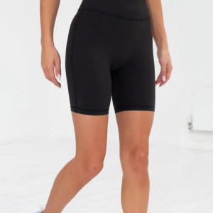 Custom logo no front seam biker shorts high waist buttery soft yoga shorts