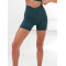 Crossover waist yoga shorts with seamless front high waist buttery soft biker shorts