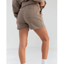 High quality cotton blend jogger shorts with pockets solid color running shorts