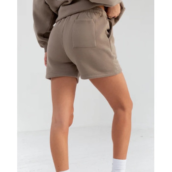 High quality cotton blend jogger shorts with pockets solid color running shorts